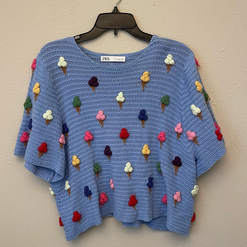 Zara Knit ice cream top